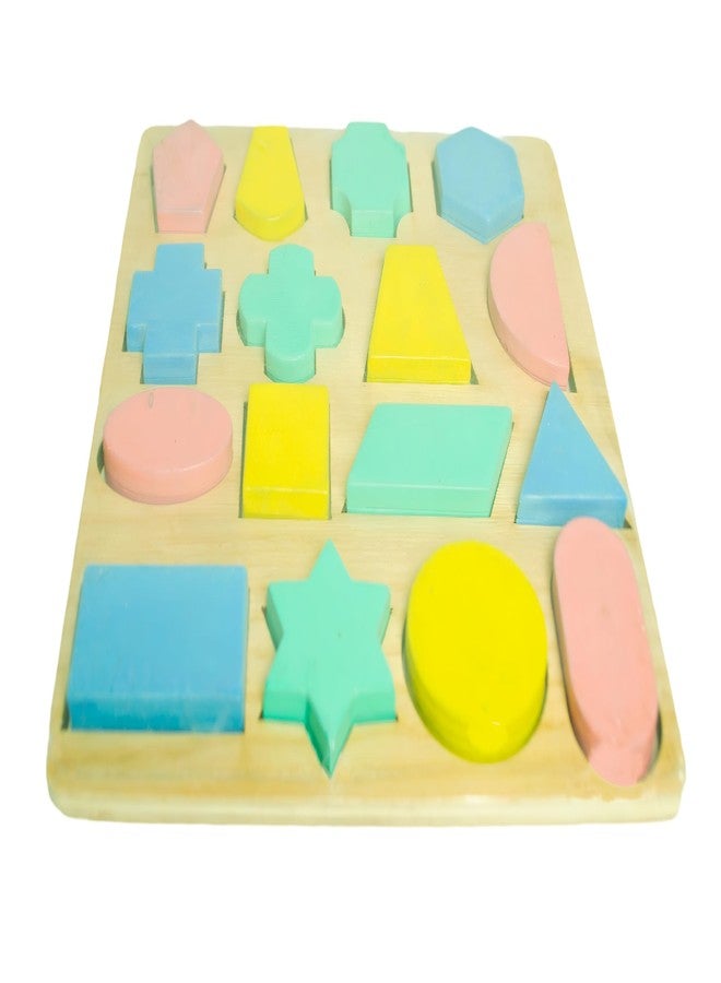 Techny Birds Technybirds Shapes and Colours Wooden Puzzle Wooden Toys for Kids 3 4 5+ Year Jigsaw Puzzles for Kids, Baby Learning Educational Toys for 2 Board Game - Image 2